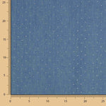 Denim en coton avec paillettes bleues - Ribes y Casals