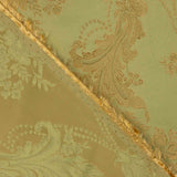 Jacquard imprimé floral classique vert et doré - Ribes y Casals