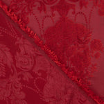 Jacquard imprimé floral classique rouge - Ribes y Casals