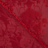 Jacquard imprimé floral classique rouge - Ribes y Casals