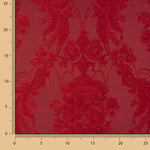 Jacquard imprimé floral classique rouge - Ribes y Casals