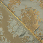 Jacquard imprimé floral classique vert pâle et beige - Ribes y Casals