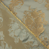 Jacquard imprimé floral classique vert pâle et beige - Ribes y Casals