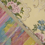 Jacquard imprimé floral romantique beige - Ribes y Casals