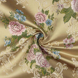 Jacquard imprimé floral romantique beige - Ribes y Casals