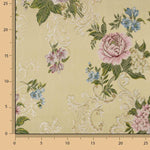 Jacquard imprimé floral romantique beige - Ribes y Casals