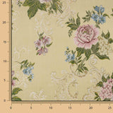 Jacquard imprimé floral romantique beige - Ribes y Casals