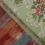 Jacquard imprimé floral romantique vert - Ribes y Casals