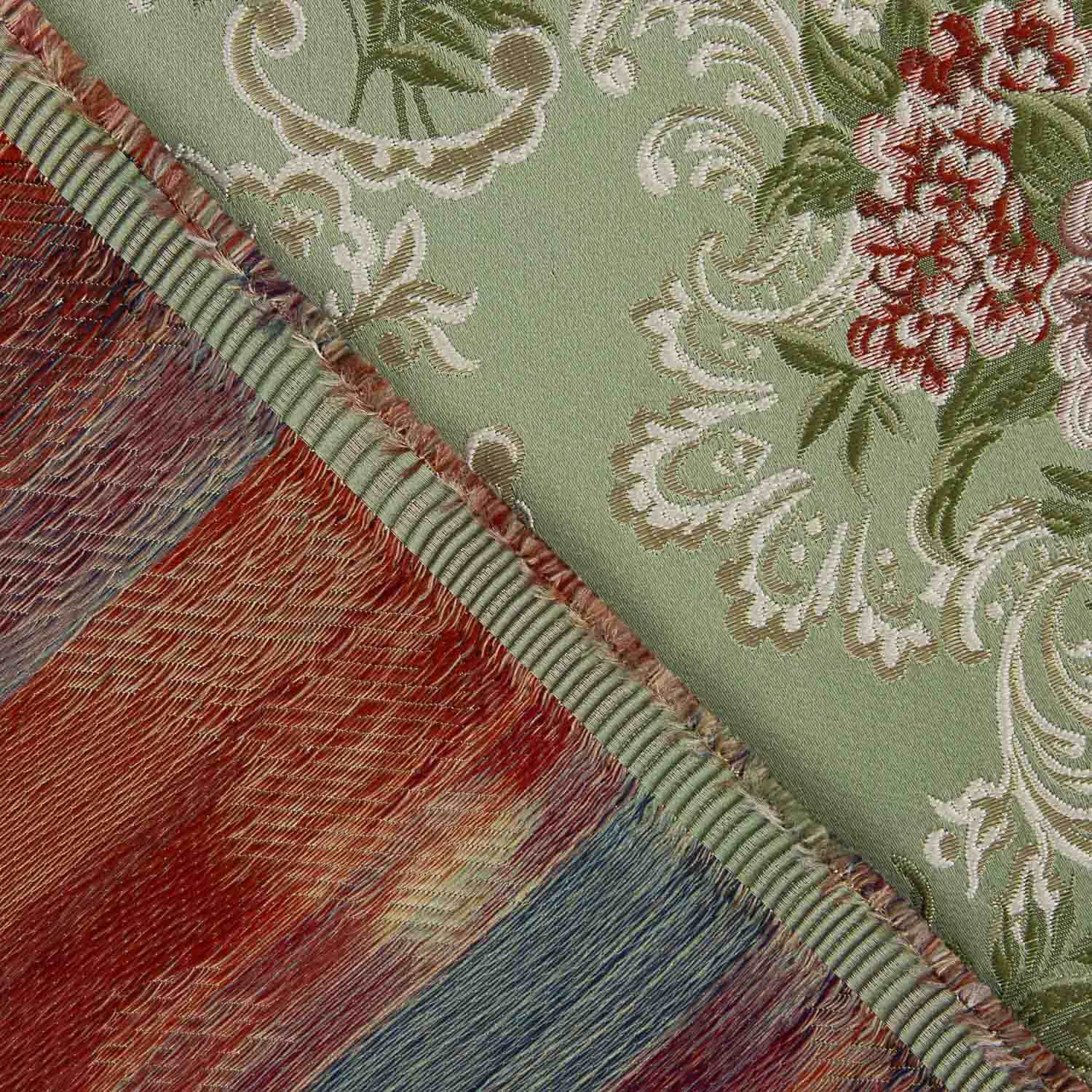 Jacquard imprimé floral romantique vert - Ribes y Casals