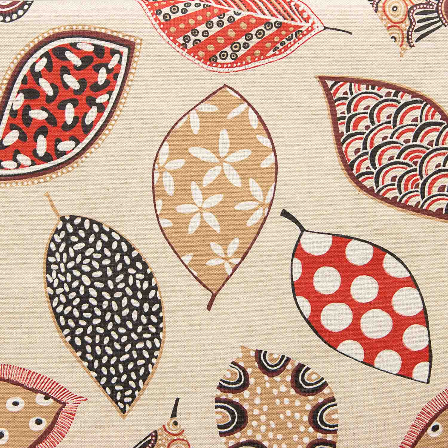 Berceau en résine à motifs abstraits rouge et beige - Ribes y Casals