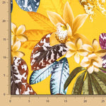 Lin et coton imprimé tropical exotique Samoa - Ribes y Casals