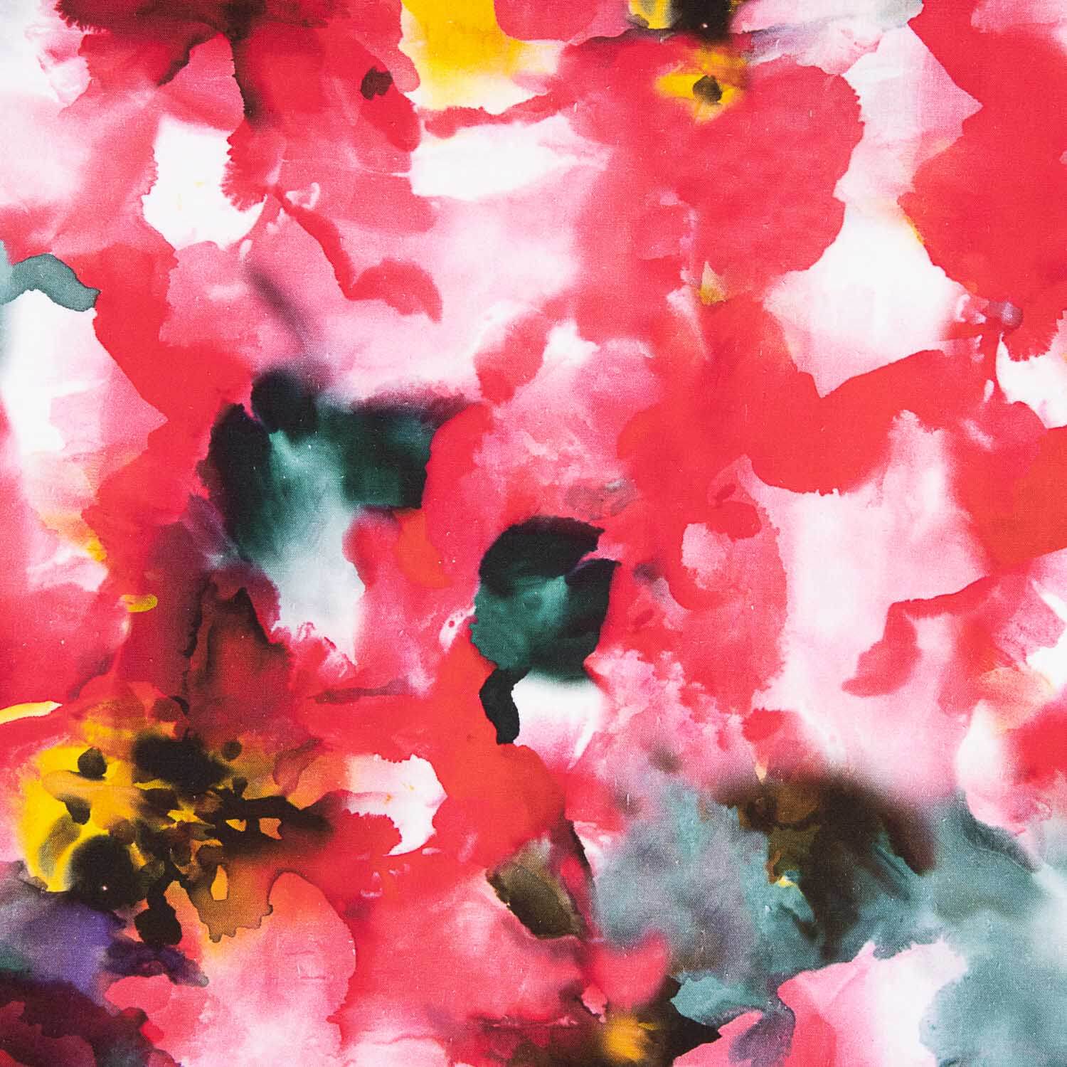 Lin et coton imprimé floral aquarelle Chagall - Ribes y Casals