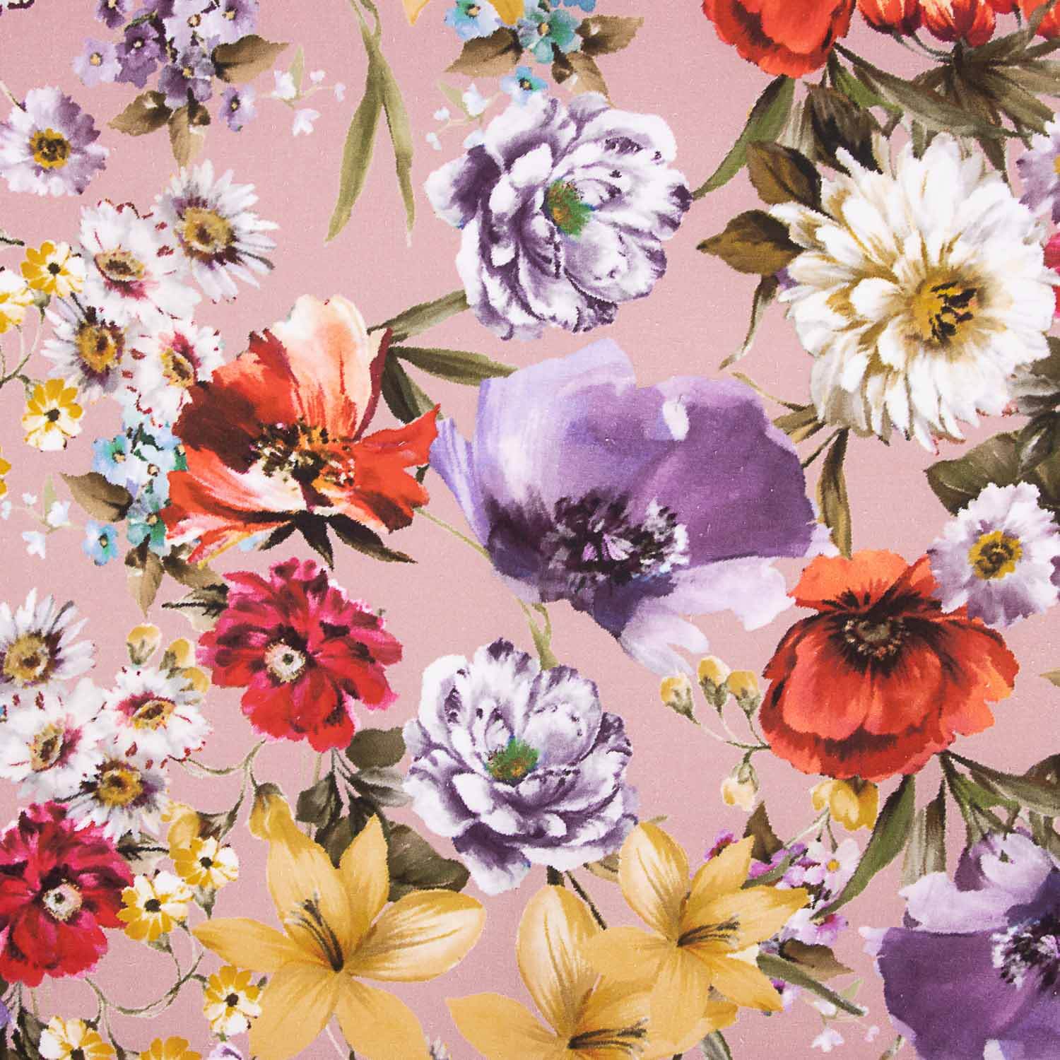 Lin et coton à imprimé floral romantique Versailles - Ribes y Casals