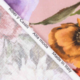 Lin et coton à imprimé floral romantique Versailles - Ribes y Casals