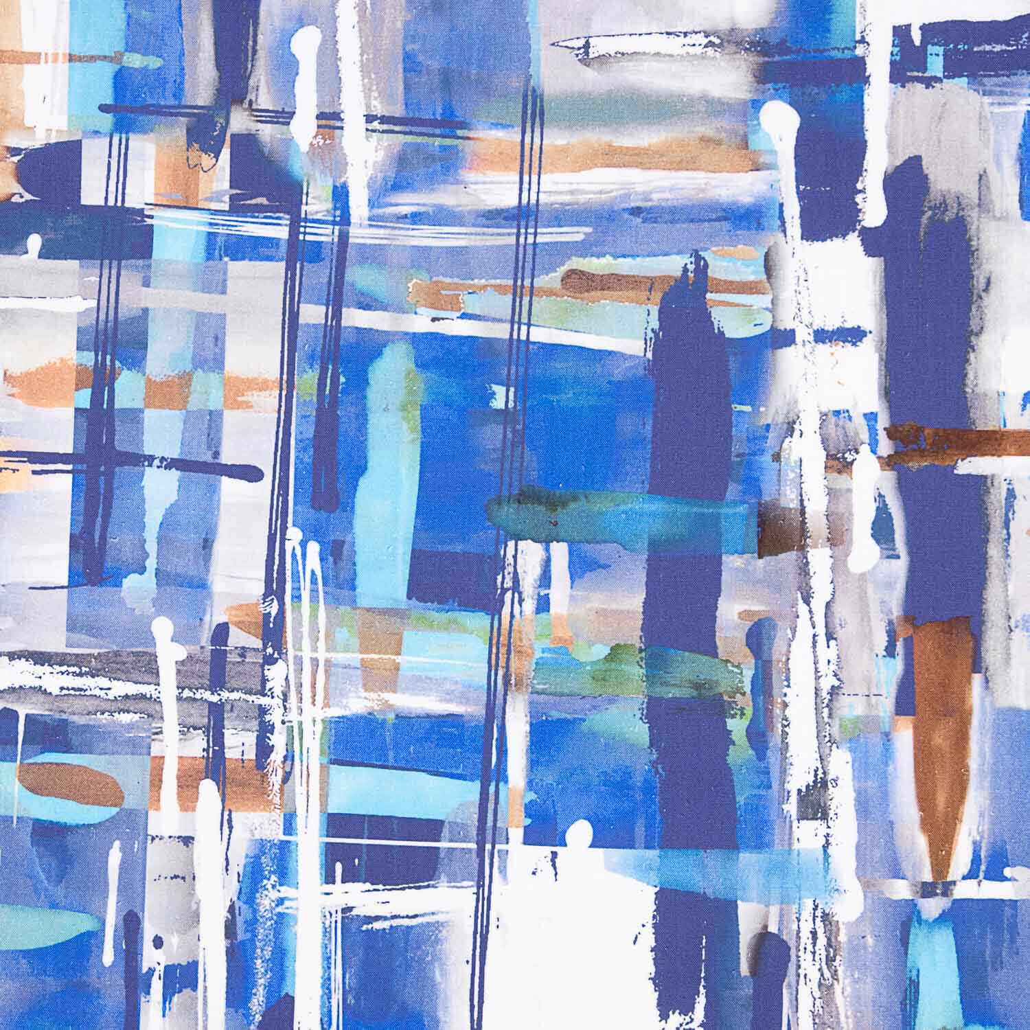 Lin et coton imprimé abstrait Kandinsky - Ribes y Casals