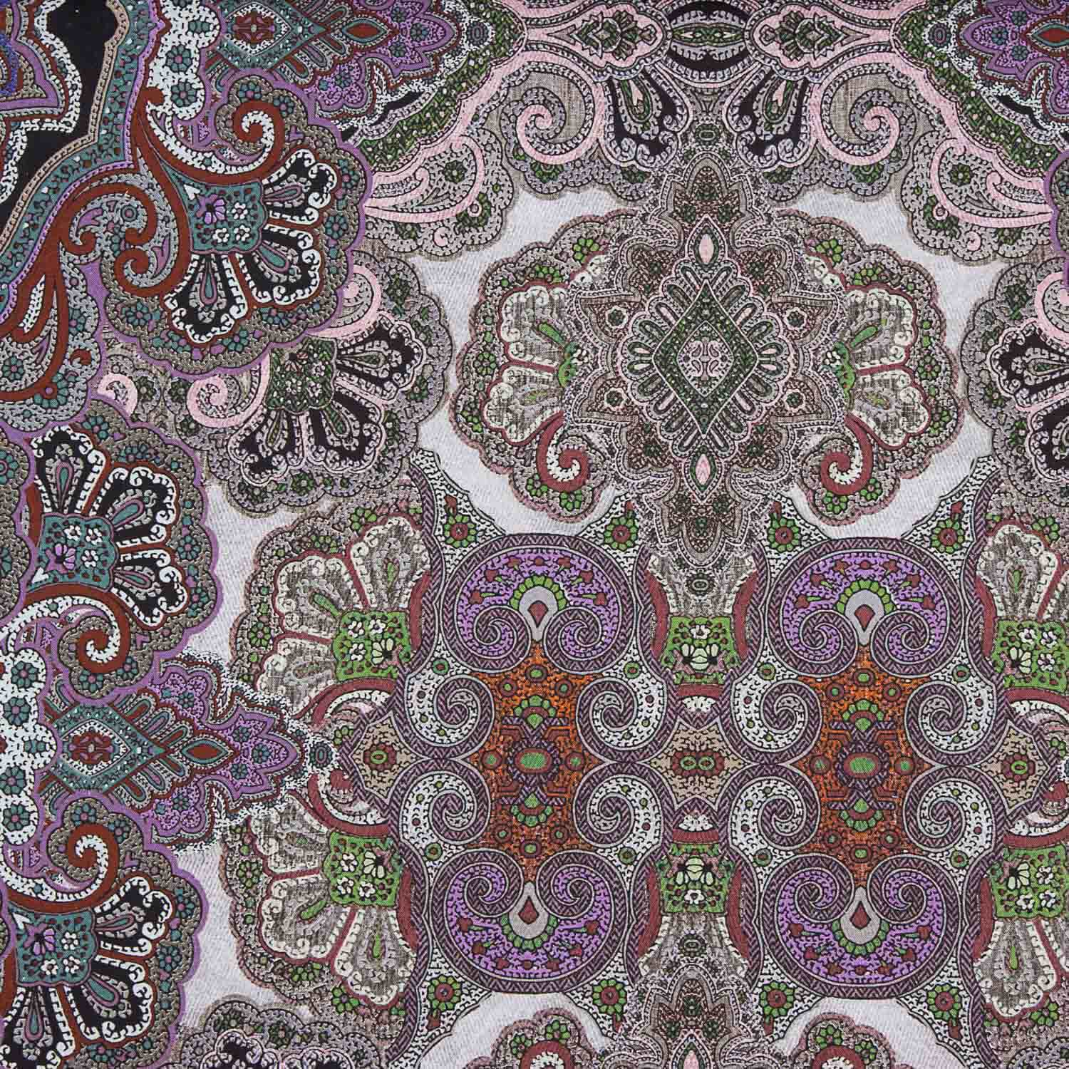 Lin et coton imprimé floral tropical Goa - Ribes y Casals