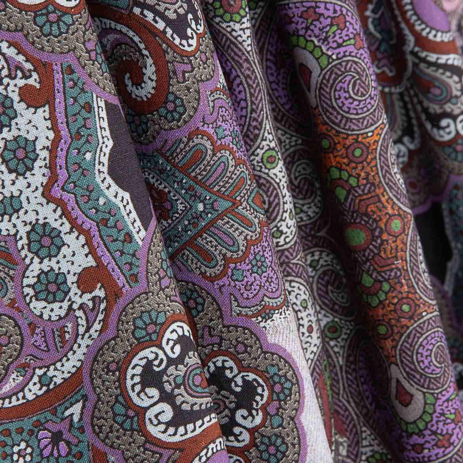 Lin et coton imprimé floral tropical Goa - Ribes y Casals