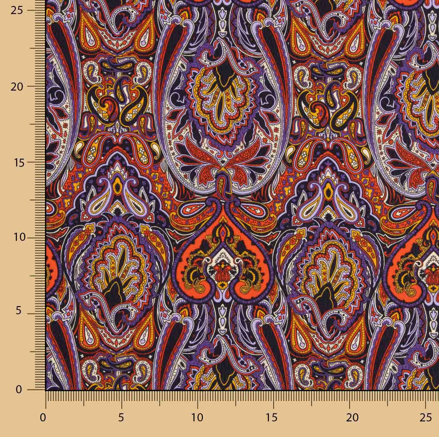 Viscose imprimée Paisley ethnique Missoni - Ribes y Casals