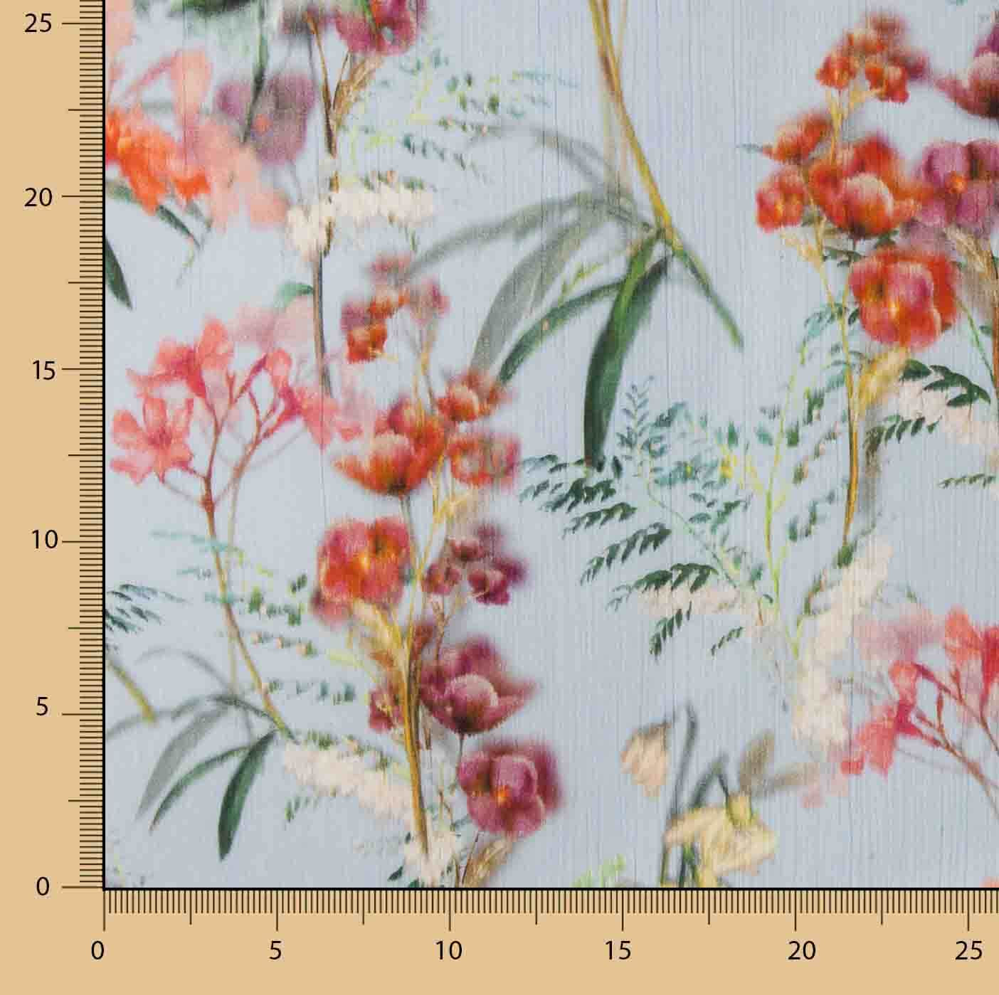 Voile Bambula en coton imprimé floral délicat Monet - Ribes y Casals