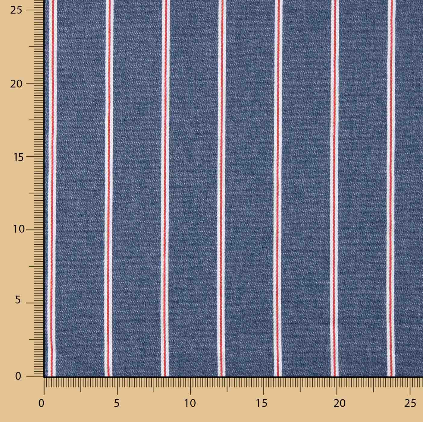 Denim à rayures diplomatiques multicolores - Ribes y Casals
