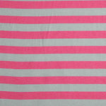 Toile à rayures bicolore rose et vert grisâtre - Ribes y Casals