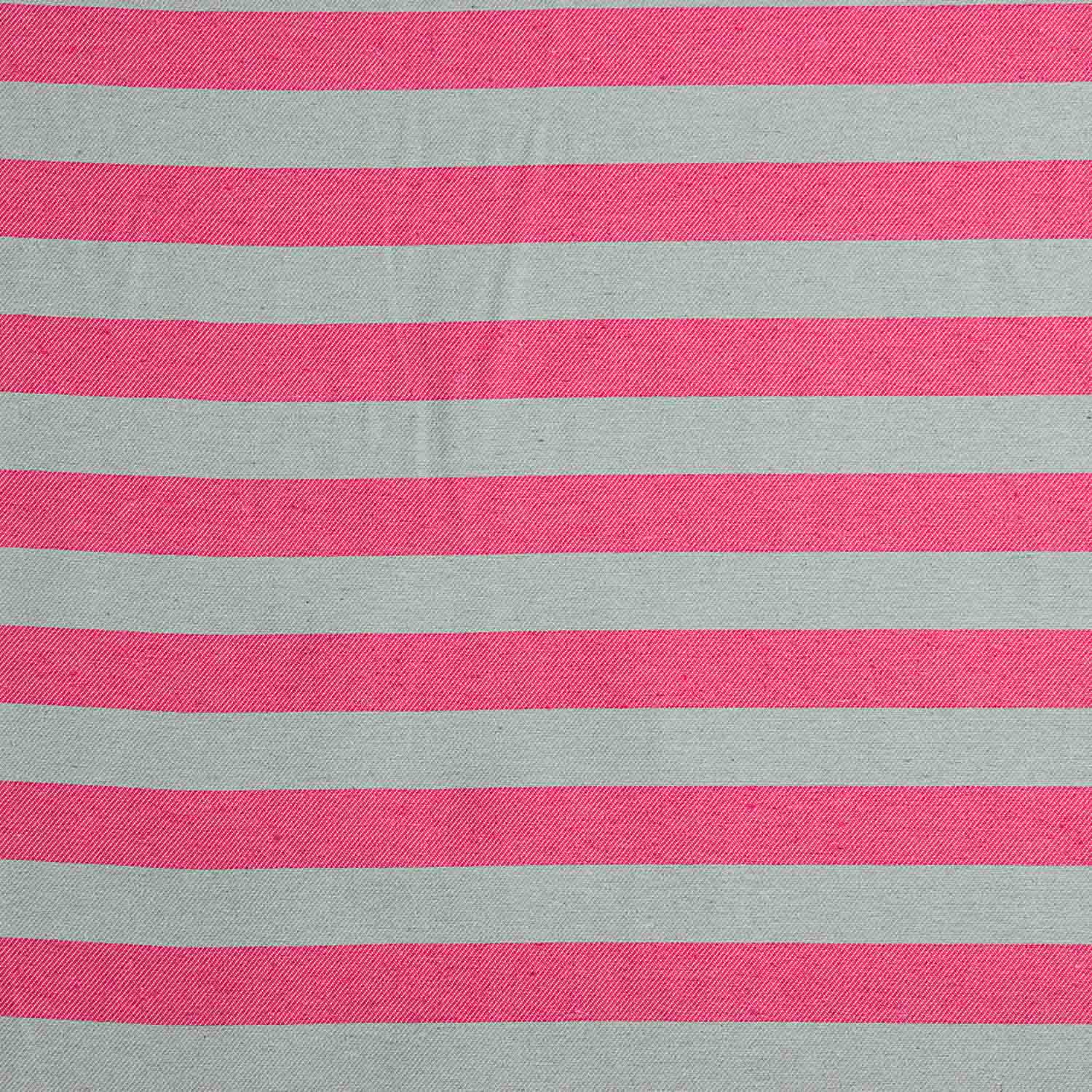 Toile à rayures bicolore rose et vert grisâtre - Ribes y Casals