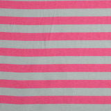 Toile à rayures bicolore rose et vert grisâtre - Ribes y Casals