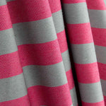 Toile à rayures bicolore rose et vert grisâtre - Ribes y Casals