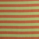 Toile à rayures bicolore tuile et vert - Ribes y Casals