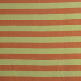 Toile à rayures bicolore tuile et vert - Ribes y Casals