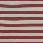Toile de coton rayée bicolore rouge et écru - Ribes y Casals