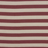 Toile de coton rayée bicolore rouge et écru - Ribes y Casals