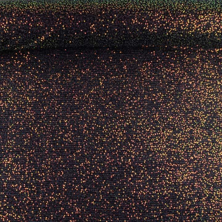Tulle fantaisie noir brillant avec mini-sequins - Ribes y Casals