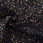 Tulle fantaisie noir brillant avec mini-sequins - Ribes y Casals