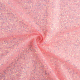 Tulle fantaisie rose brillant avec mini-sequins - Ribes y Casals