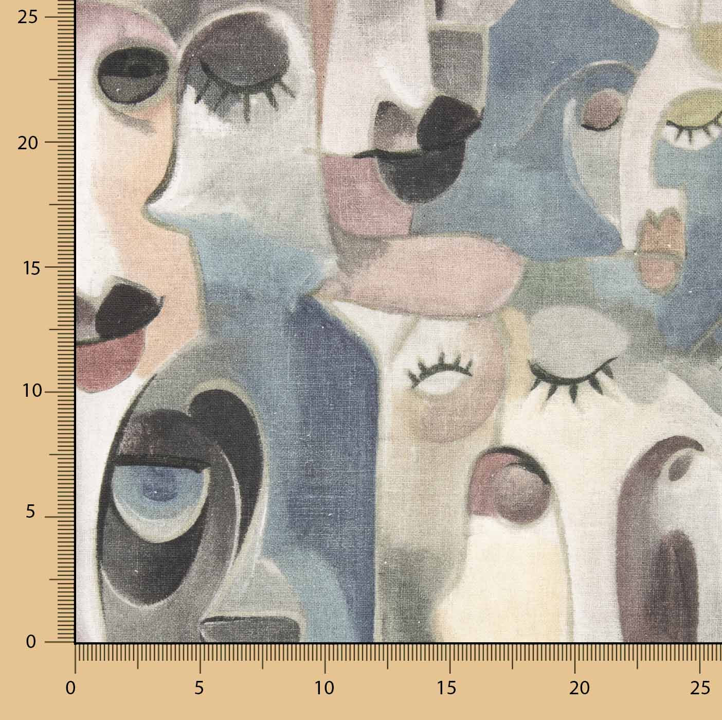 Toile Half Panama Visages artistiques Pastel - Ribes y Casals