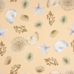 Toile Half Panama Marine Coquillages - Ribes y Casals