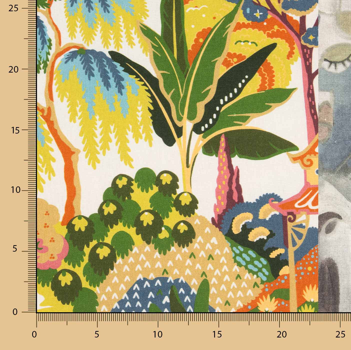 Toile Half Panama Jardin Oriental - Ribes y Casals