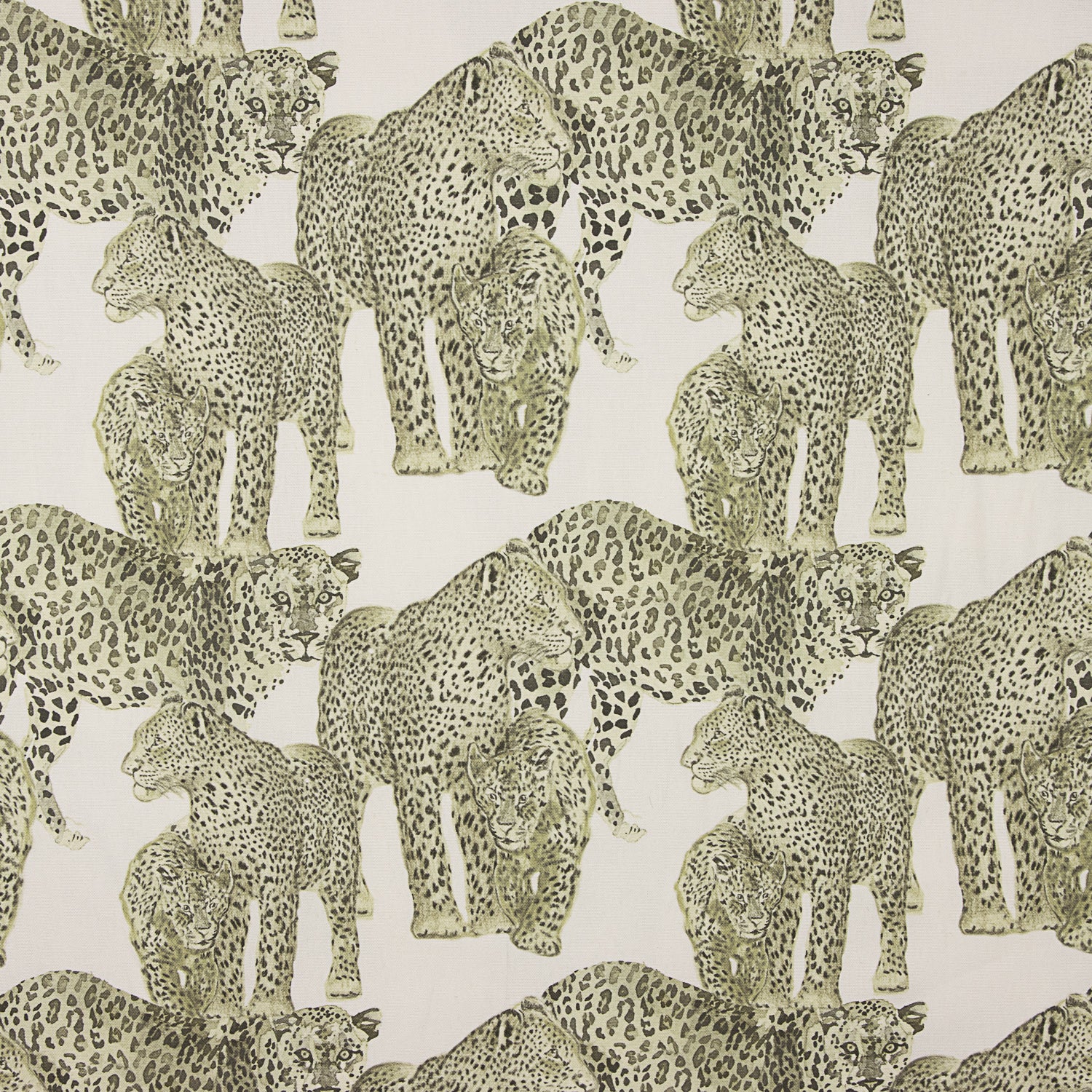 Toile Half Panama Leopardos Safari - Ribes y Casals