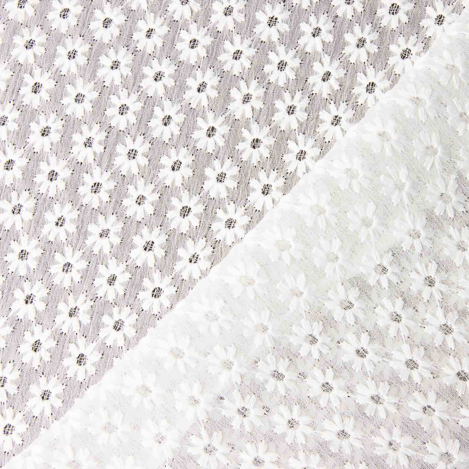 Broderie suisse Marguerites Mini Blanc - Ribes y Casals