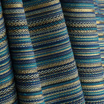 Brokat Lurex à rayures « Alpujarreña » bleu - Ribes y Casals