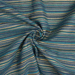 Brokat Lurex à rayures « Alpujarreña » bleu - Ribes y Casals