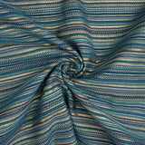 Brokat Lurex à rayures « Alpujarreña » bleu - Ribes y Casals