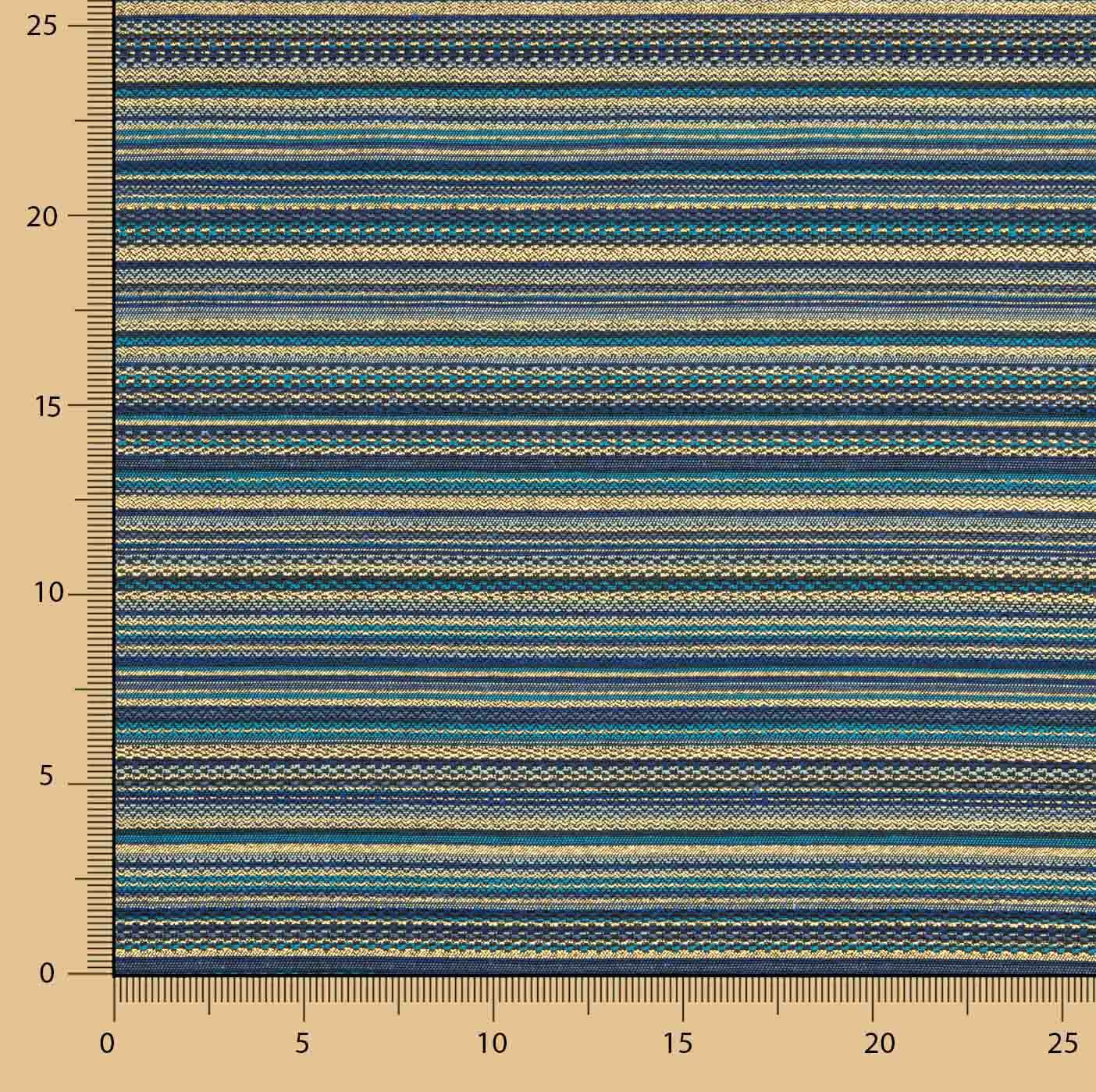 Brokat Lurex à rayures « Alpujarreña » bleu - Ribes y Casals