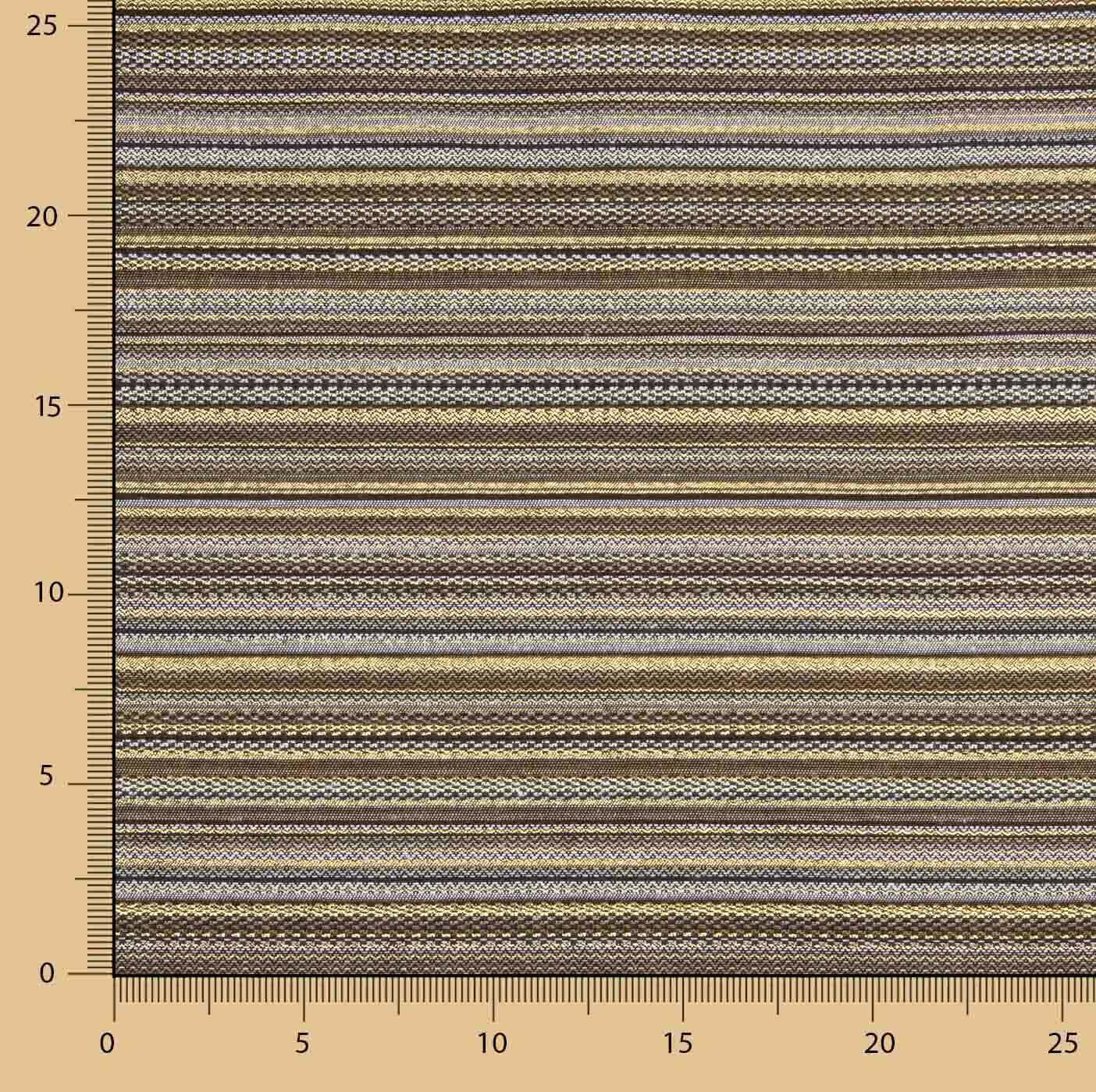 Brokat Lurex à rayures « Alpujarreña » beige - Ribes y Casals