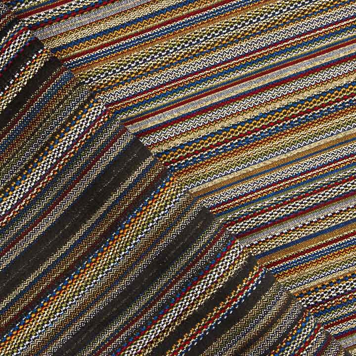 Brokat Lurex à rayures Alpujarreña multicolore - Ribes y Casals