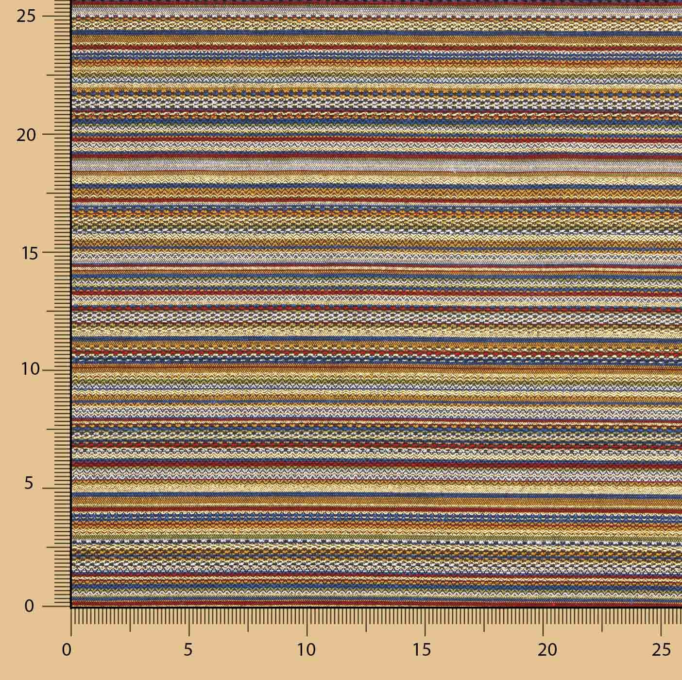 Brokat Lurex à rayures Alpujarreña multicolore - Ribes y Casals