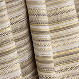 Brocart Lurex à rayures « Alpujarreña » or et blanc - Ribes y Casals