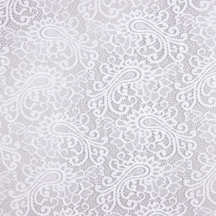 Dentelle brodée Bridal Garden Paisley blanche - Ribes y Casals