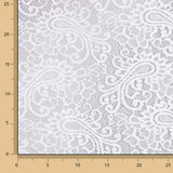 Dentelle brodée Bridal Garden Paisley blanche - Ribes y Casals